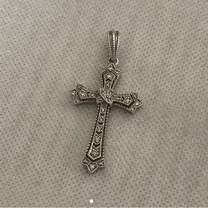Affinity Diamond cross pendant
